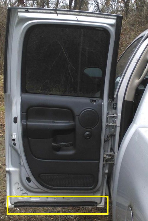 Precision Lower Rear Door Weatherstripping Seal 02-09 Dodge Ram
